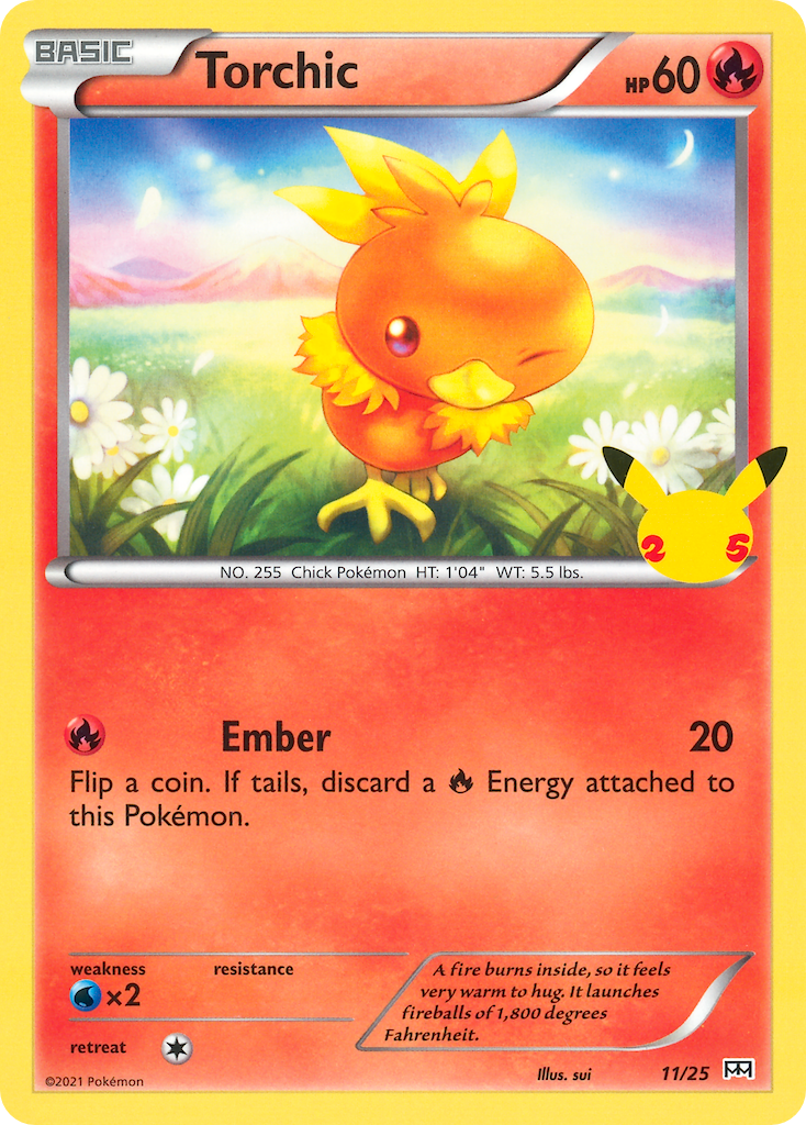 Torchic 11/25 McDonald's Collection 2021
