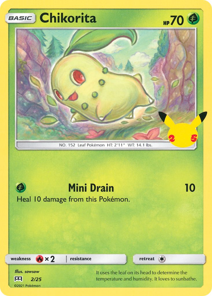 Chikorita 2/25 McDonald's Collection 2021