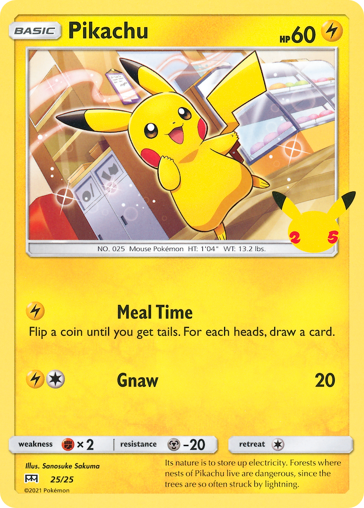 Pikachu 25/25 McDonald's Collection 2021