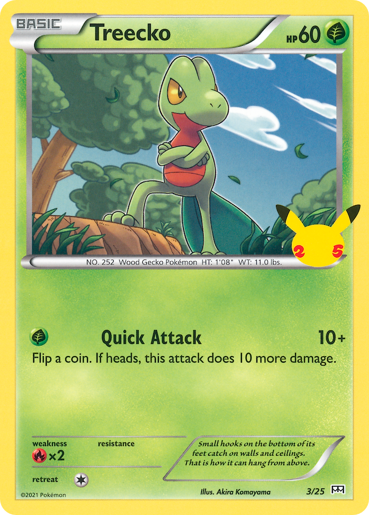 Treecko 3/25 McDonald's Collection 2021