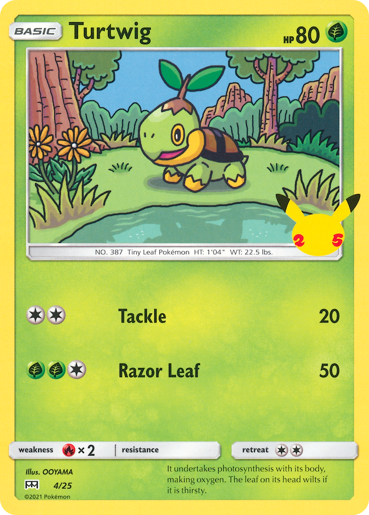 Turtwig 4/25 McDonald's Collection 2021