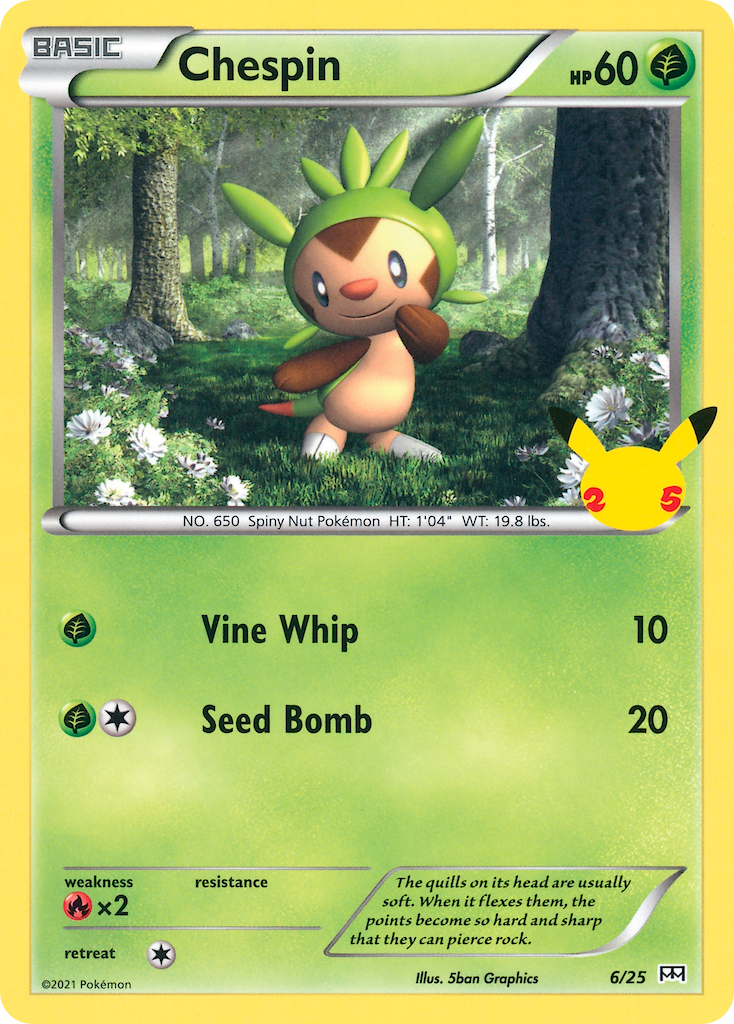 Chespin 6/25 McDonald's Collection 2021