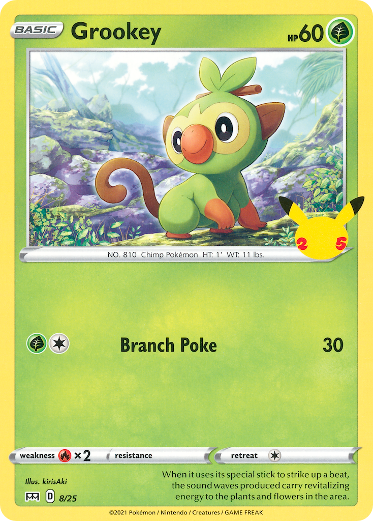 Grookey 8/25 McDonald's Collection 2021