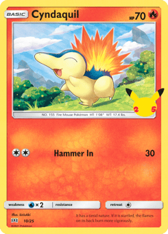 Cyndaquil 10/25 McDonald's Collection 2021