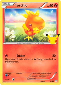 Torchic 11/25 McDonald's Collection 2021