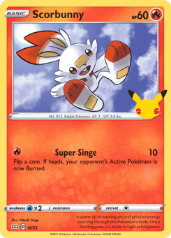 Scorbunny 16/25 McDonald's Collection 2021