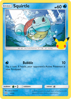 Squirtle 17/25 McDonald's Collection 2021
