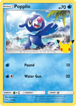 Popplio 23/25 McDonald's Collection 2021