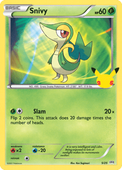 Snivy 5/25 McDonald's Collection 2021