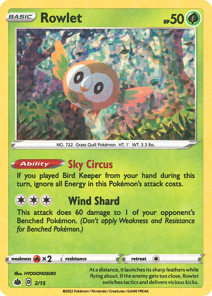 Rowlet 2/15 McDonald's Collection 2022