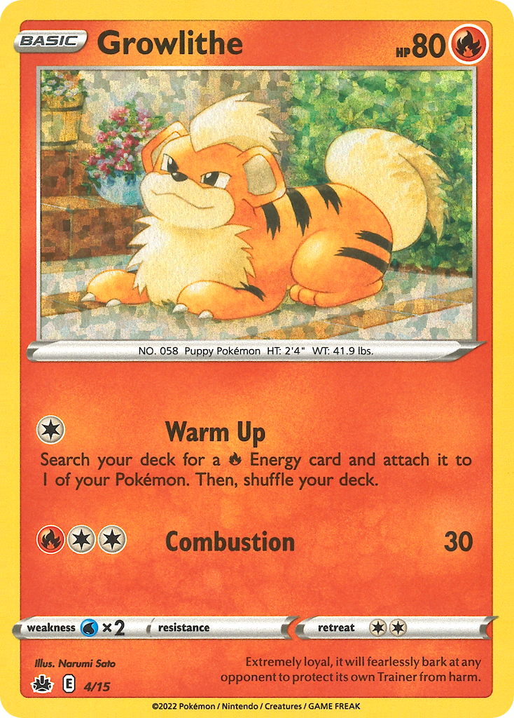 Growlithe 4/15 McDonald's Collection 2022