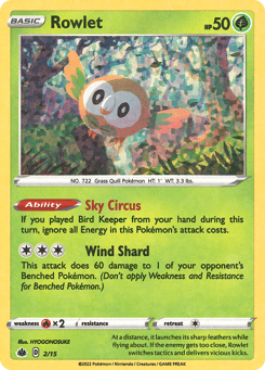 Rowlet 2/15 McDonald's Collection 2022