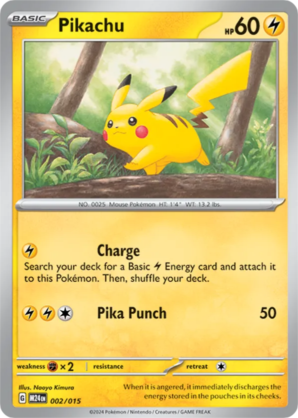 Pikachu 002/015 McDonald's Collection 2024