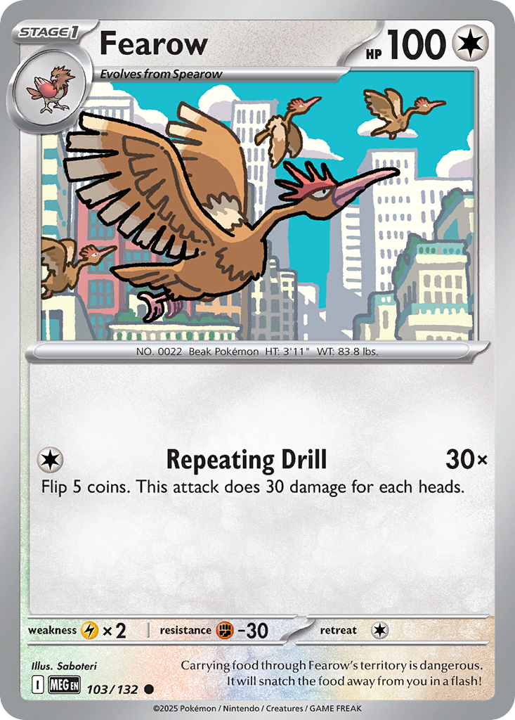 Fearow 103/132 Mega Evolution