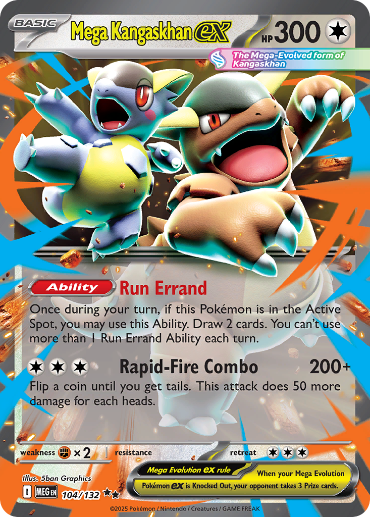 Mega Kangaskhan ex 104/132 Mega Evolution