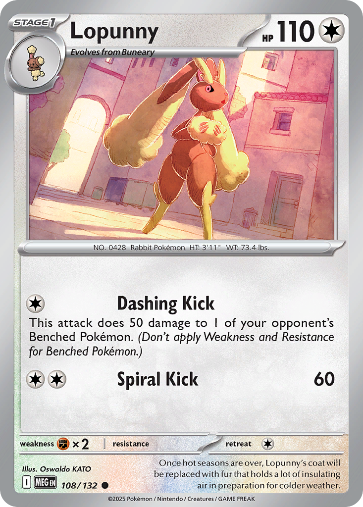 Lopunny 108/132 Mega Evolution