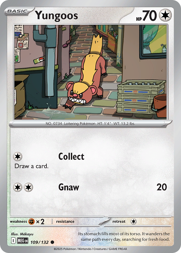 Yungoos 109/132 Mega Evolution