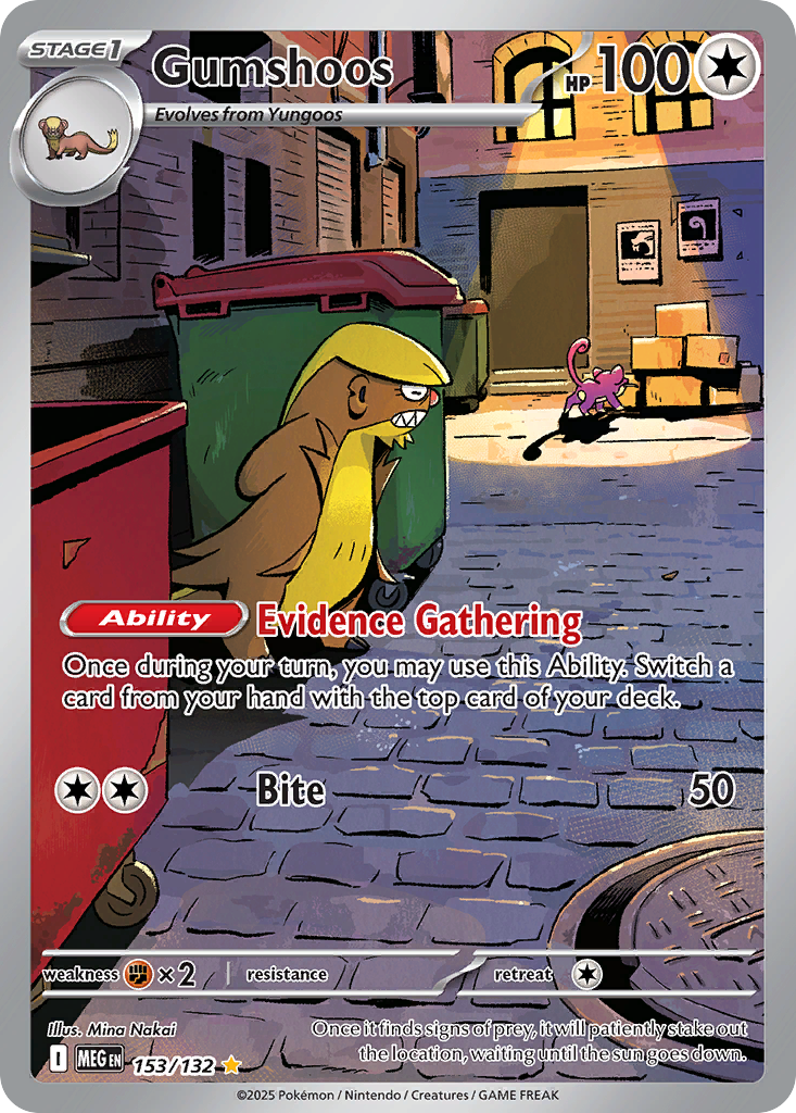 Gumshoos 153/132 Mega Evolution