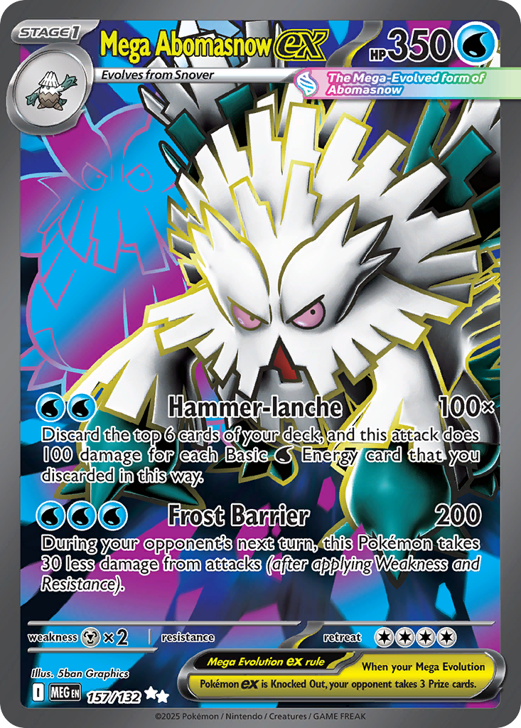Mega Abomasnow ex 157/132 Mega Evolution