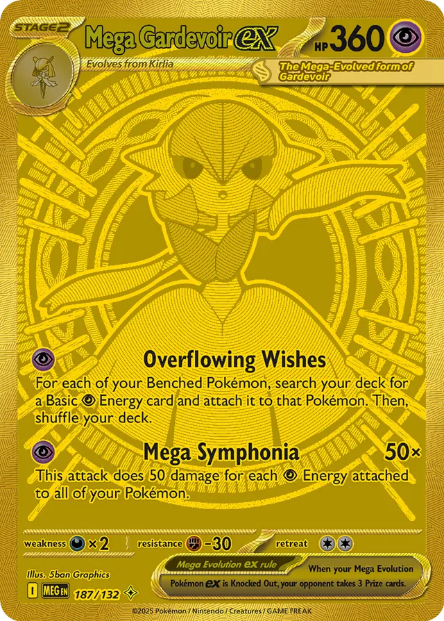 Mega Gardevoir ex 187/132 Mega Evolution
