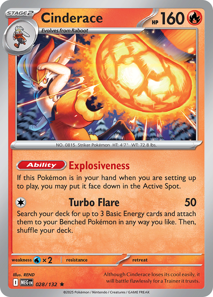 Cinderace 028/132 Mega Evolution