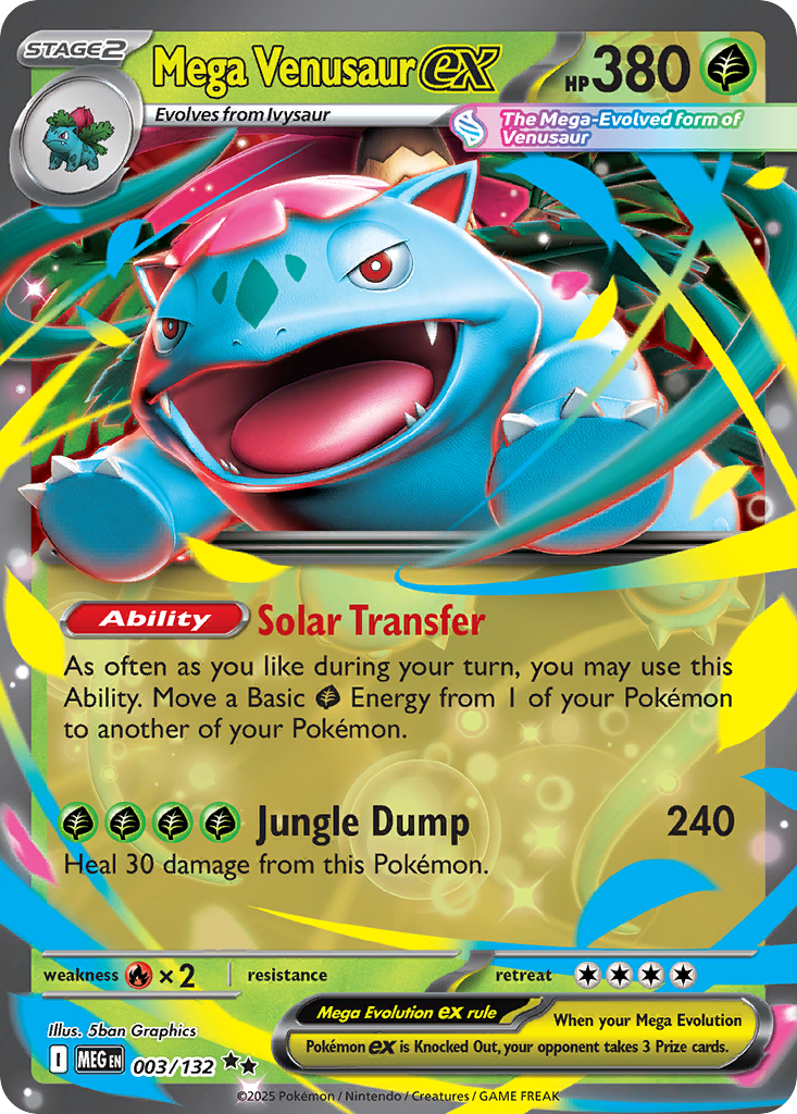 Mega Venusaur ex 003/132 Mega Evolution