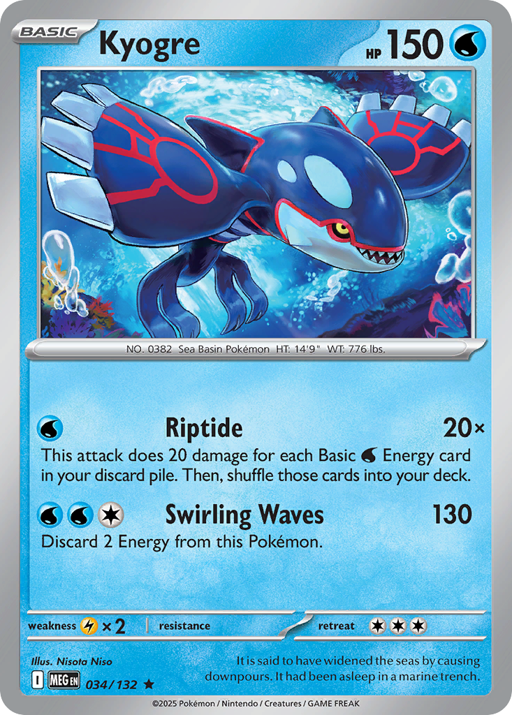 Kyogre 034/132 Mega Evolution