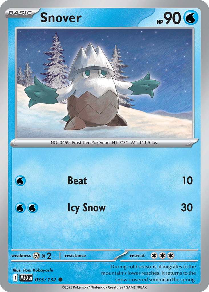 Snover 035/132 Mega Evolution