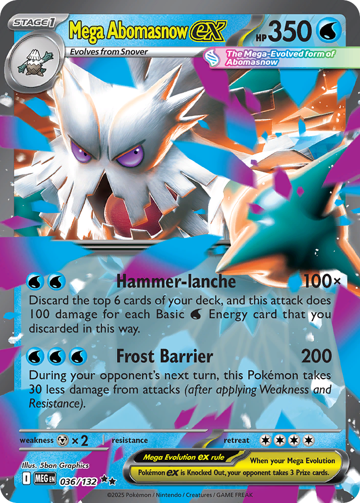 Mega Abomasnow ex 036/132 Mega Evolution