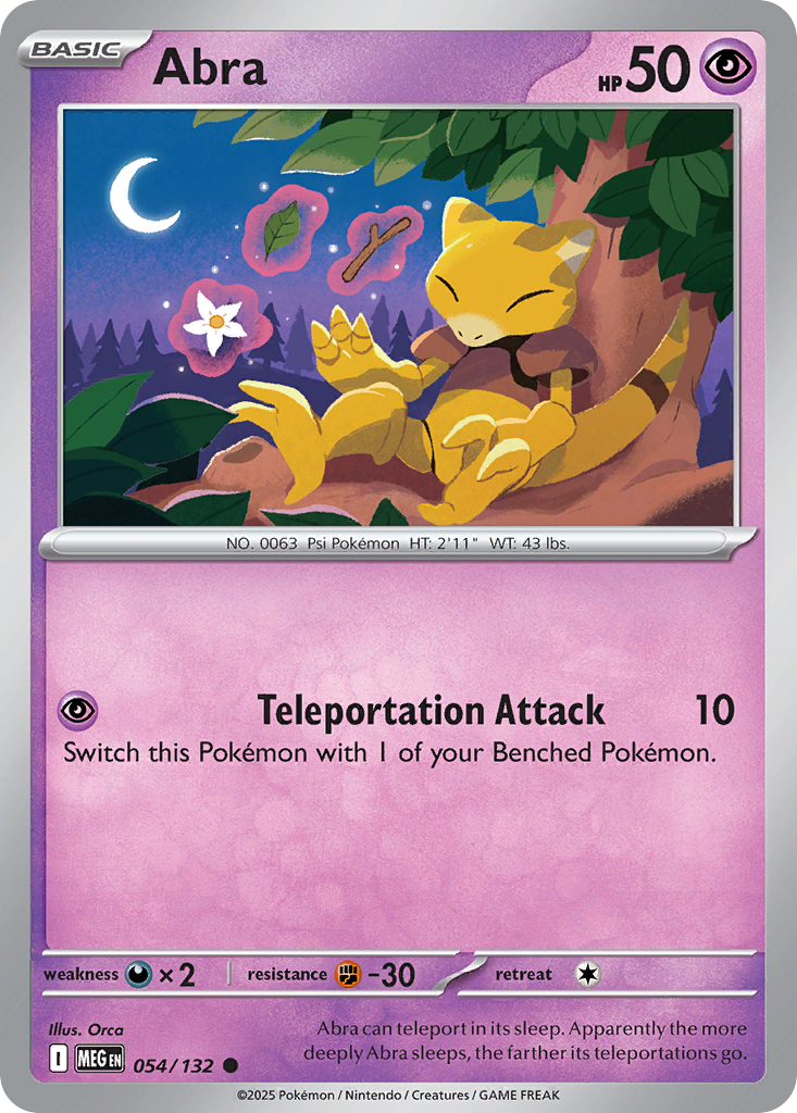 Abra 054/132 Mega Evolution