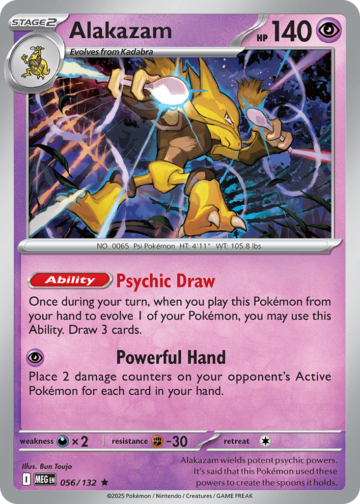 Alakazam 056/132 Mega Evolution