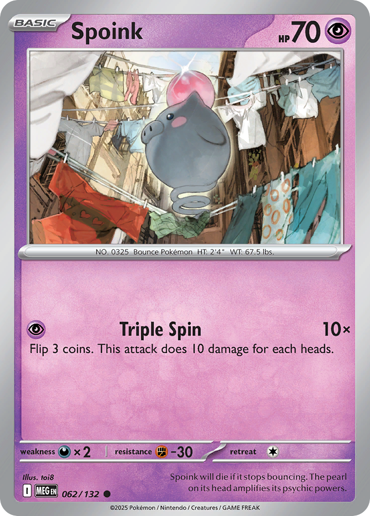 Spoink 062/132 Mega Evolution