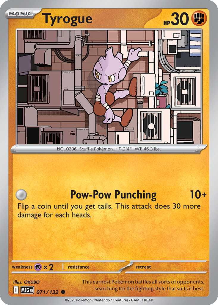 Tyrogue 071/132 Mega Evolution
