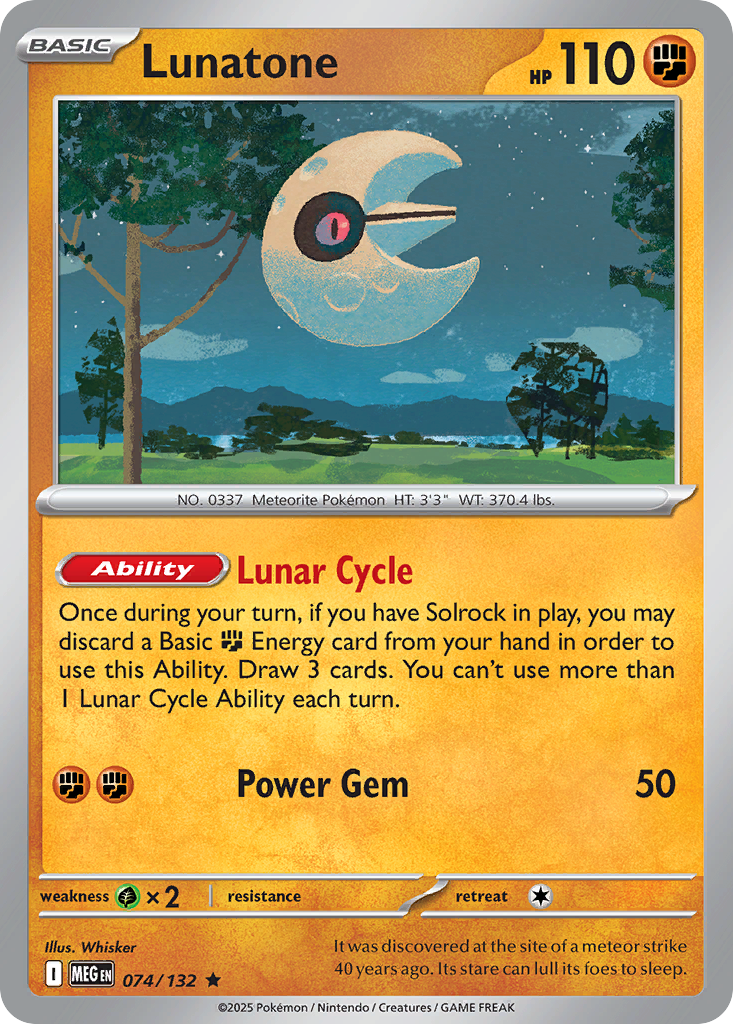 Lunatone 074/132 Mega Evolution