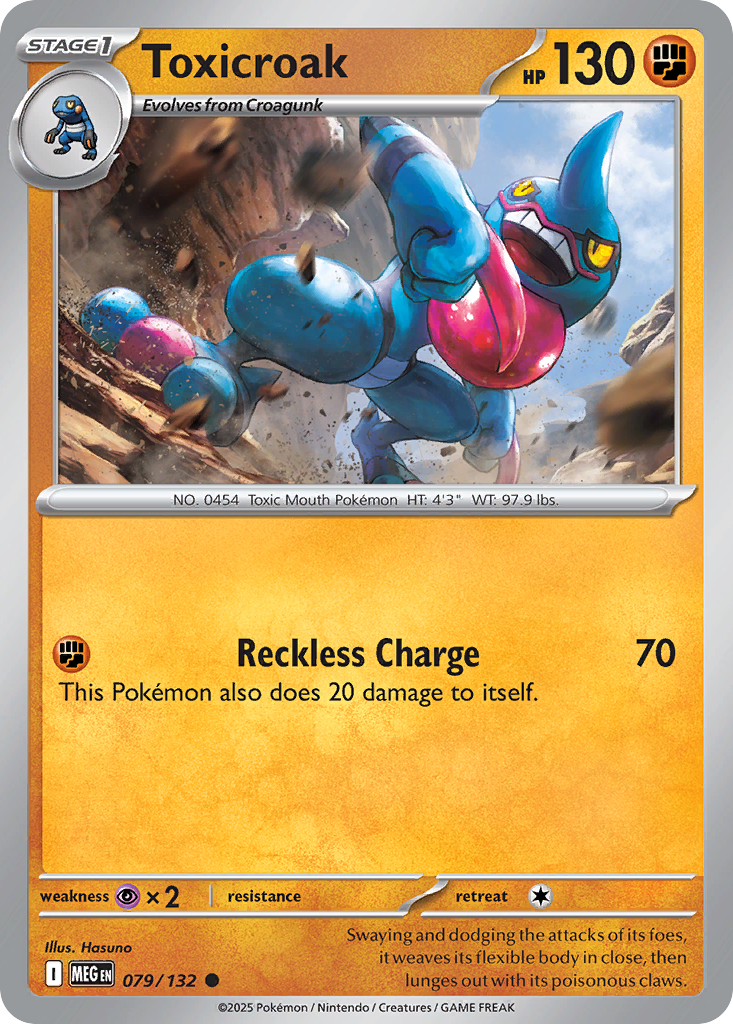 Toxicroak 079/132 Mega Evolution