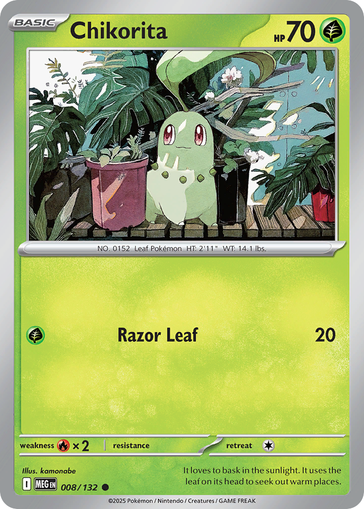 Chikorita 008/132 Mega Evolution