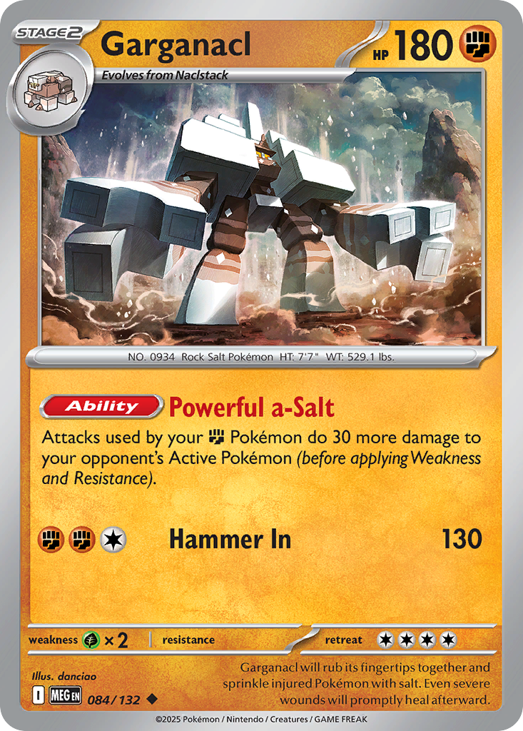 Garganacl 084/132 Mega Evolution