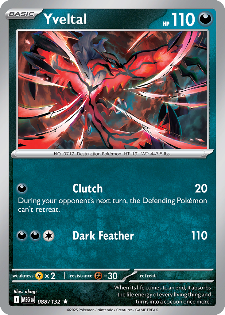 Yveltal 088/132 Mega Evolution