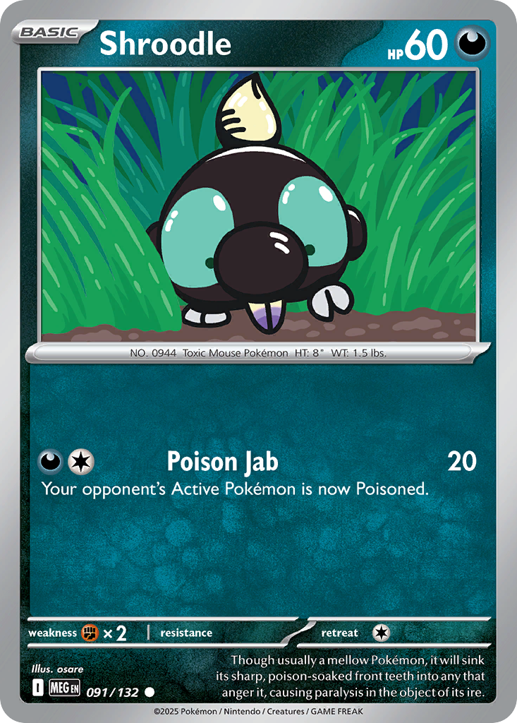 Shroodle 091/132 Mega Evolution