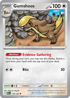 Gumshoos 110/132 Mega Evolution