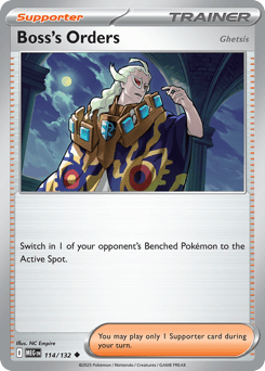 Boss's Orders 114/132 Mega Evolution
