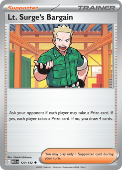 Lt. Surge's Bargain 120/132 Mega Evolution
