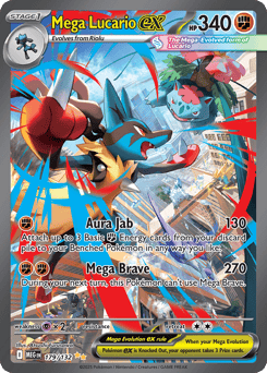 Mega Lucario ex 179/132 Mega Evolution