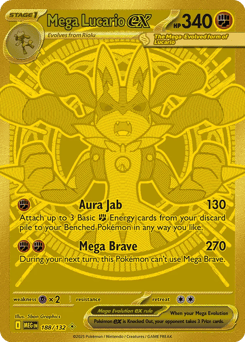 Mega Lucario ex 188/132 Mega Evolution