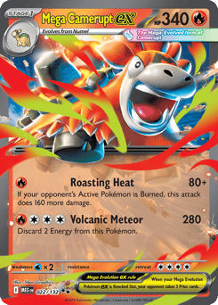 Mega Camerupt ex 022/132 Mega Evolution