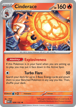 Cinderace 028/132 Mega Evolution