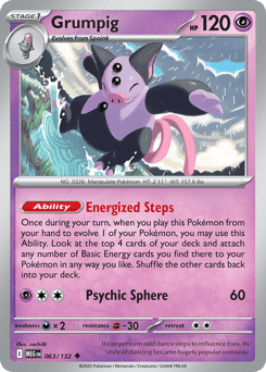 Grumpig 063/132 Mega Evolution