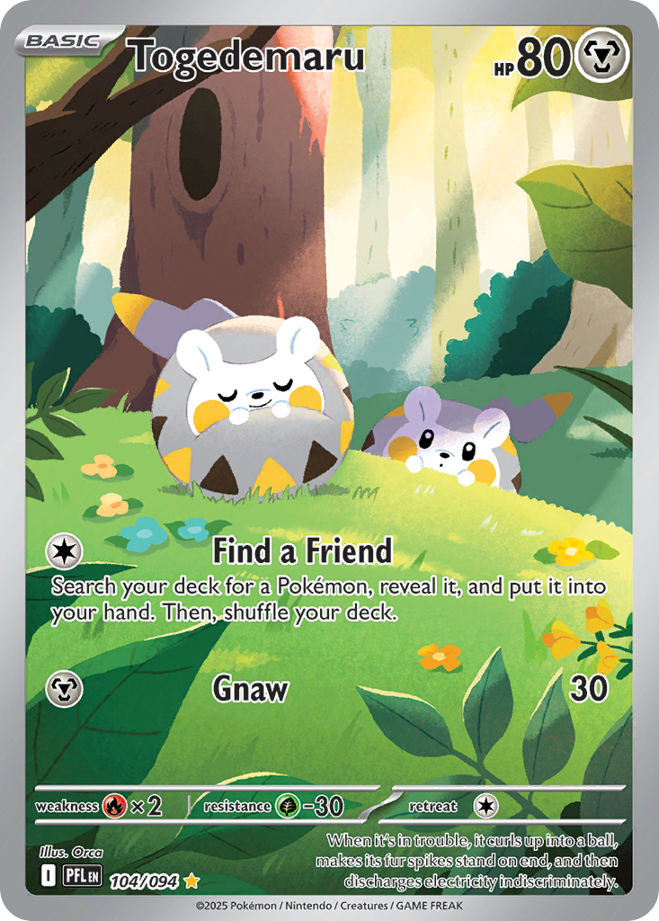 Togedemaru 104/094 Phantasmal Flames