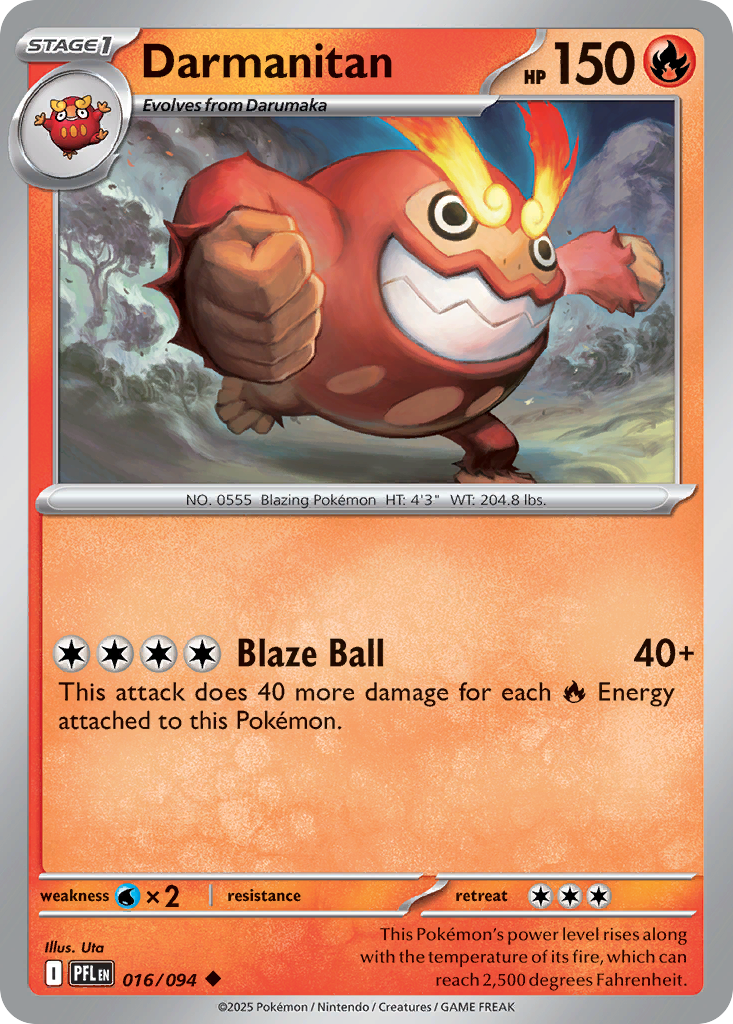 Darmanitan 016/094 Phantasmal Flames