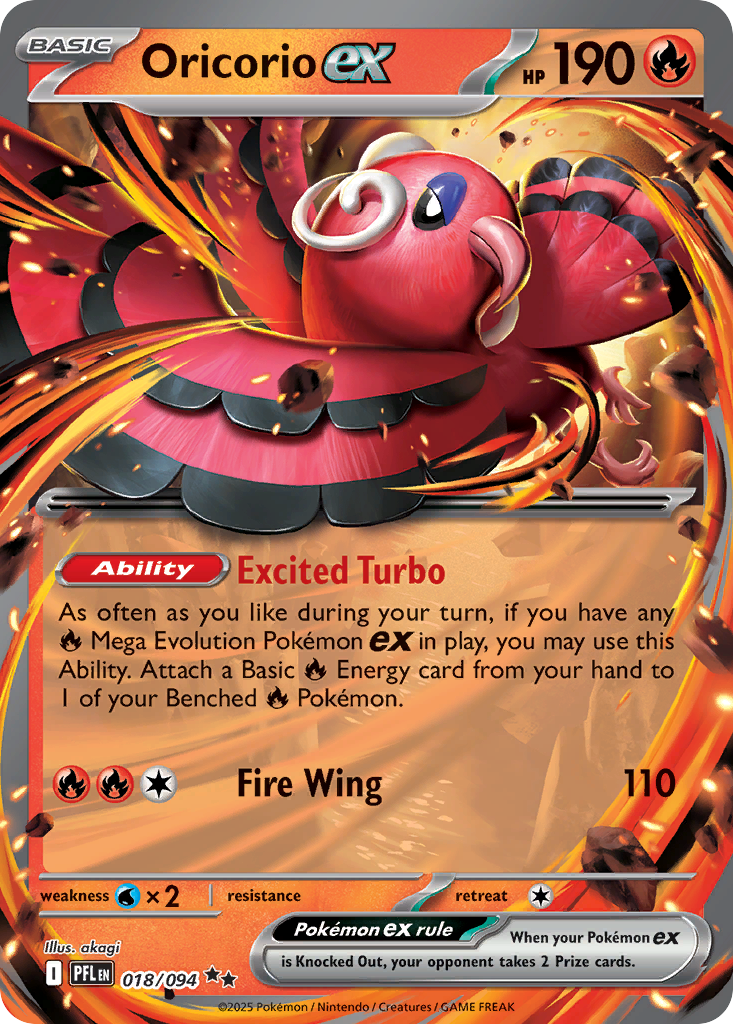 Oricorio ex 018/094 Phantasmal Flames